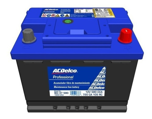 Bateria Ac Delco Acumulador Sonic 1.4/1.8 2012-2017