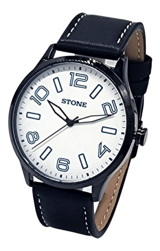 Reloj Stone Hombre Cuero Analogo Colores Garantia Oficial