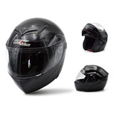 Casco Abatible Visera Transparente Certif Dot Negro Gloss L