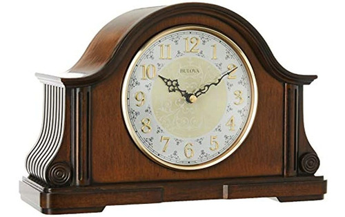 Reloj De Mesa De Madera Nogal, Color Marrón Claro