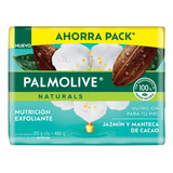 Palmolive Naturals Jazmín Y Manteca Cacao 4 Jabones 120g Cada Uno