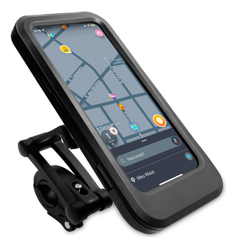 Suporte A Prova D'água Bike Moto Capinha Articulado 360 Gps