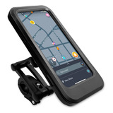 Suporte A Prova D'água Bike Moto Capinha Articulado 360 Gps