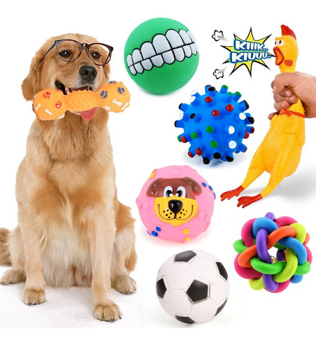 Juego De 7 Piezas De Juguete Interactivo Para Perro, Mascota