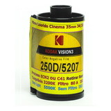 Filme De Cinema 35mm Rebobinado Kodak Vision 250d - 36 Poses