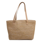 Bolso De Hombro Tejido De Paja De Verano Para Mujer, Playa,