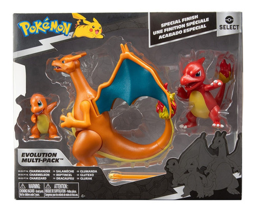 Pokemon Select Evolution Pack Charizard Charmander Charmeleo