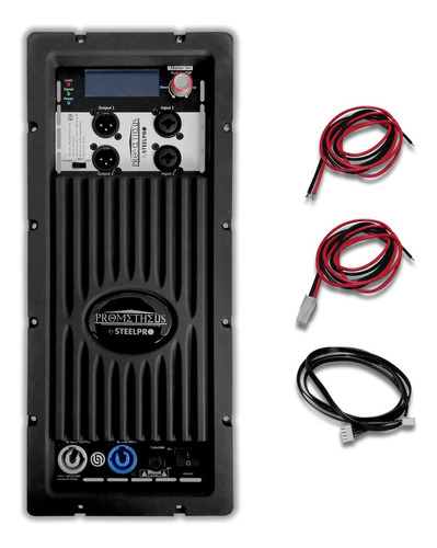 Modulo Amplificado Para Bajos Potencia 850w/ Rms Steel Pro Color Negro Potencia De Salida Rms 800 W