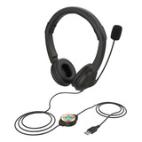 Auriculares Usb Con Cable Para Computadora De Llamadas Con O