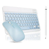 Teclado E Mouse Bluetooth + Caneta Touch P/ Tab A8 X205/x200