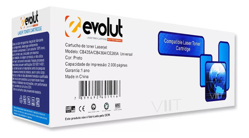 Toner Compatível Hp P1102w M1132 P1102 85a 35a 36 278 Evolut