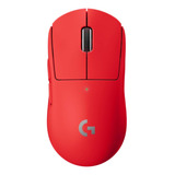 Mouse Gamer Logitech Pro X Superlight Inalambrico Rojo