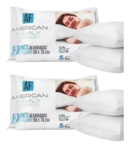 Pack 4 Almohadas 50 X 70 Polycotton - Cannon