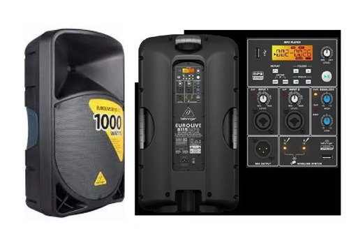 Bafle Behringer B115 Mp3 Parlante Caja Potenciada Mp3 1000w