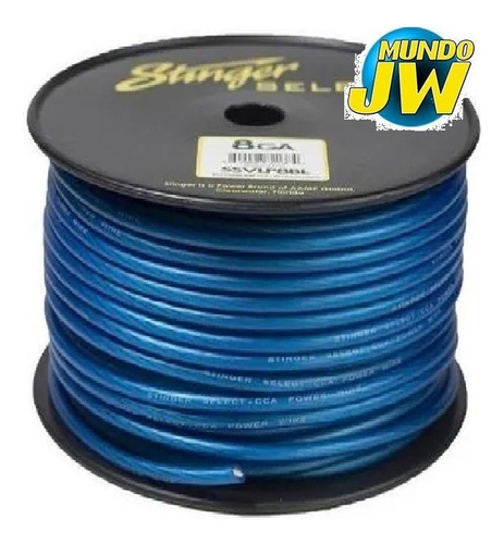 Cable 8 Gauge Stinger Select Azul Por Metro Altovolumen