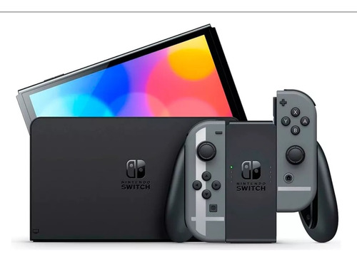 Bundle Console Nintendo Switch Oled Cinza 