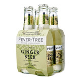 Agua Sin Alcohol Fever Tree Ginger Beer Paq 4 Bot C/u 200ml