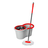 Mop 360 Slim Com Centrifuga Giratória De Metal Inox E Refil