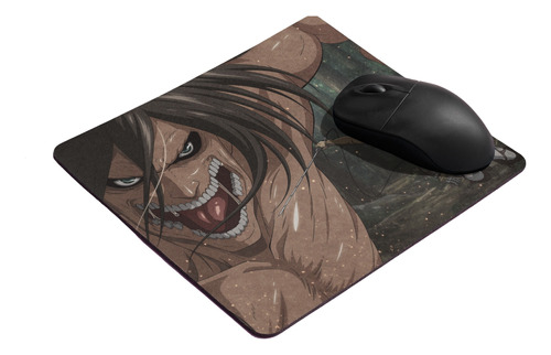 Mousepad Anime Attack Titan Eren 2 Alfombrilla Tapete 