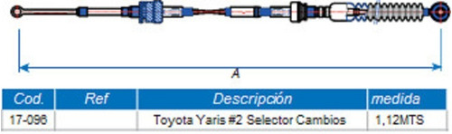Guaya Selector De Cambios Toyota Yaris 99- 05 (sincronico) Foto 5