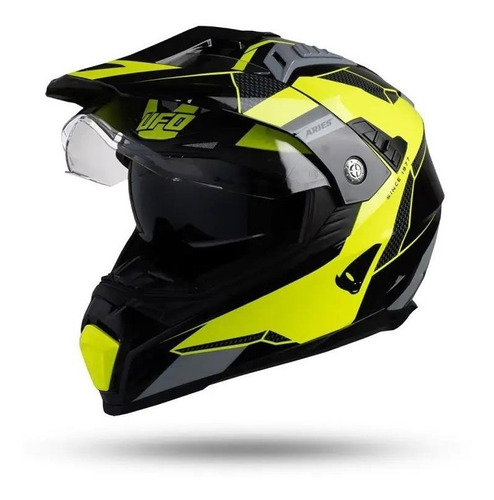 Casco Ufo Adventure Off Road Enduro Aries - Trapote Racing