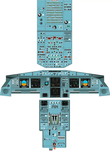 Mock Up A320, Airbus 320, Atr 72-600, Embraer 190, 737-800