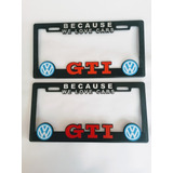 Par Porta Placas Autos Volkswagen Golf Gti Bora Polo Pointer