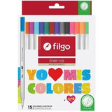 Microfibras Extrafino Filgo 15 Colores 10 Clasico + 5 Fluo