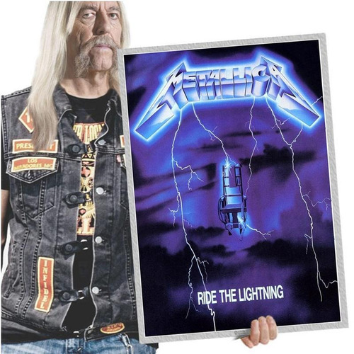 Quadro Placa Metallica Banda De Rock Heavy Metal Tam A2 19