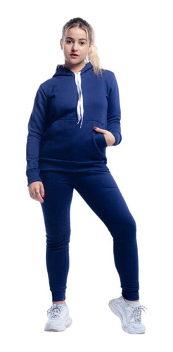 Conjunto Deportivo Jogging Y Buzo Mujer Hoodie Frizado Art.4