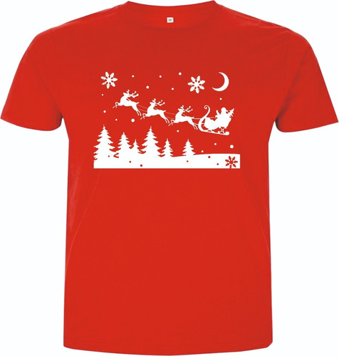 Camisetas Navideñas Trineo Merry Christmas Navidad Vin