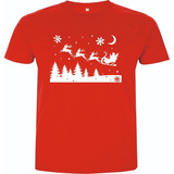 Camisetas Navideñas Trineo Merry Christmas Navidad Vin