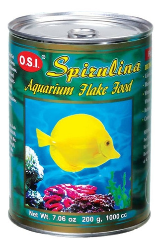 Flakes De Artemia Spirulina O.s.i. 200gr Alimento Para Peces