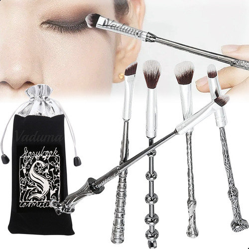 Brochas Maquillaje Para Ojos Mango De Metal Harry Potter