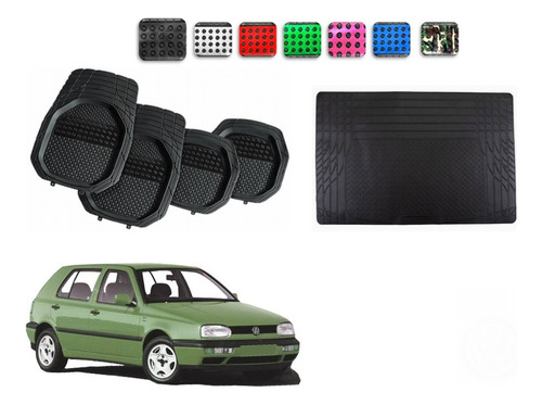 Tapetes 4pz Color 3d + Cajuela Vw Golf A3 1993 - 1998 1999