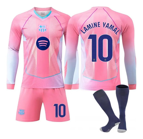 Traje De Manga Larga Con Calcetines Lamine Yamal N.º 10 De B