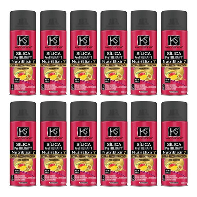 12 Pack Sílica Spray Kerashine Nutrielixir 300ml Termo Prote | Envío gratis