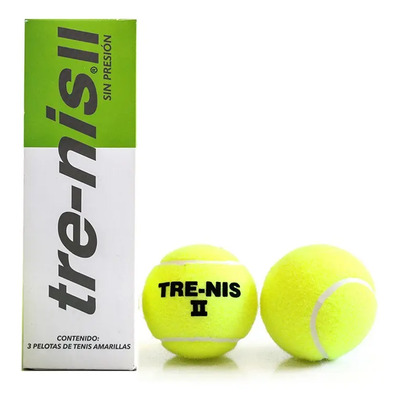 Pelotas Tenis Profesional Tre-nis 18 Piezas Cancha Rápida Amarillas | Envío gratis