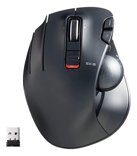 Ratón Trackball Inalámbrico Elecom Ex-g Para Zurdos,