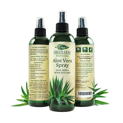 Aerosol Verde De La Hoja Naturals Orgánica Gel De Aloe Vera 