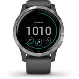 Reloj Inteligente Garmin Vivoactive 4, Con Gps, Plata Y Gris