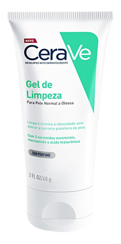 Cerave Foaming Cleanser - Gel De Limpeza Facial 60g