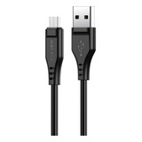 Cable De Datos Carga Rapida Usb-a A Micro-usb V8 Uso Rudo Color Negro