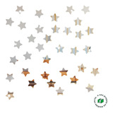 Espelho Decorativo Kit 35 Estrelas Em Acrílico 