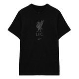 Camiseta Nike Liverpool Crest Ss Tee-negro
