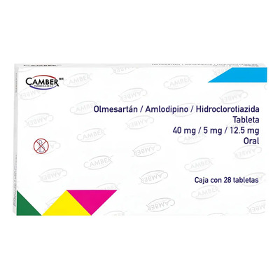 Olmesartan40mg\u002Famlodipino5mg\u002Fhidroclorotiazida 28 Tabletas | Envío gratis