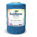 Barbante Euroroma Big Cone 4/6 Cores 1,8kg Cor 901 - Azul Piscina