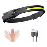 Vincha Linterna Minera Luz Led Recargable Usb - Full