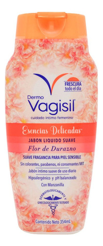 Dermo Vagisil Jabón Líquido Suave Íntimo Femenino Durazno