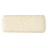 Bandeja Fuente Rectangular Cerámica Blanca Relieve (26x11cm)